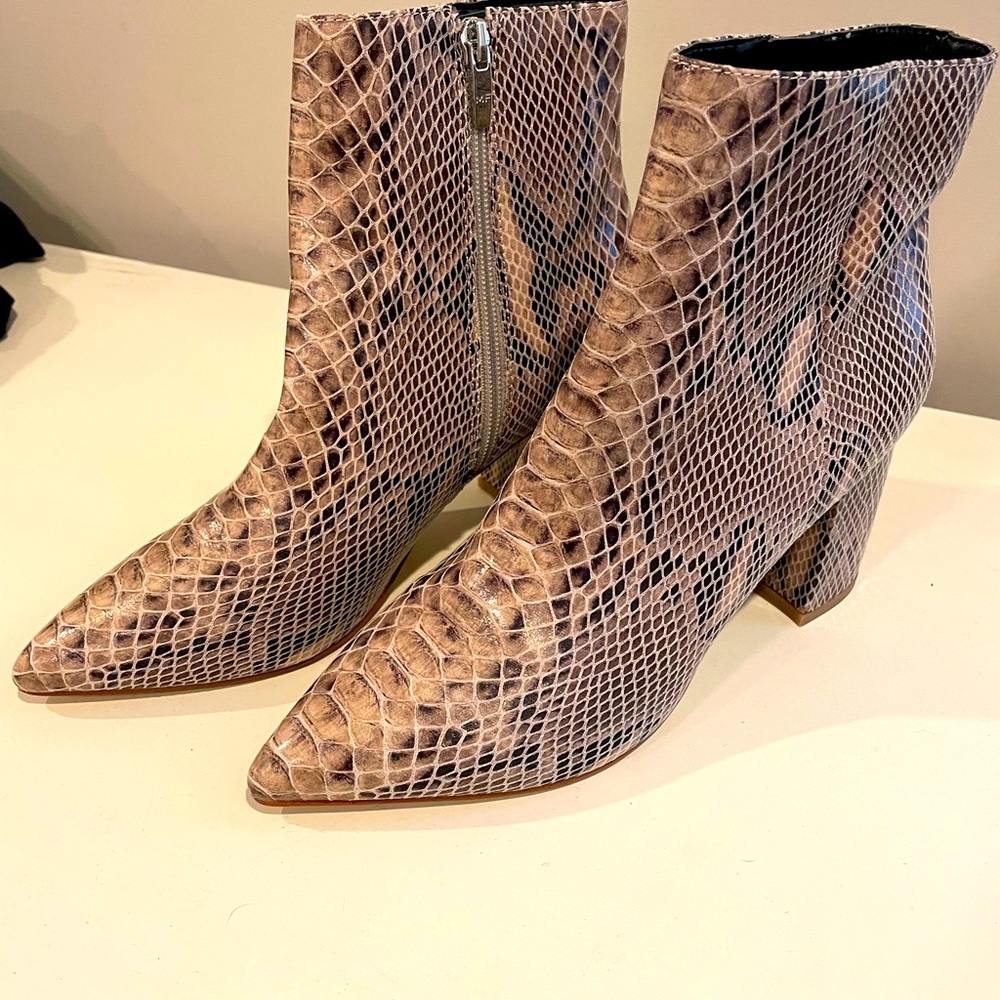 Marc Fisher snakeskin boots